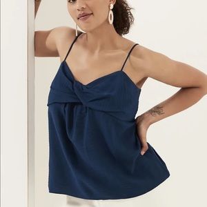 Banana Republic Twisted Top Tall XL Navy Blue